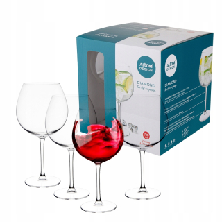 Poháre na víno - Poháre na biele víno, poháre na červené víno, poháre na koktaily Royal Leerdam Diamond transparent 720ml 4 ks.